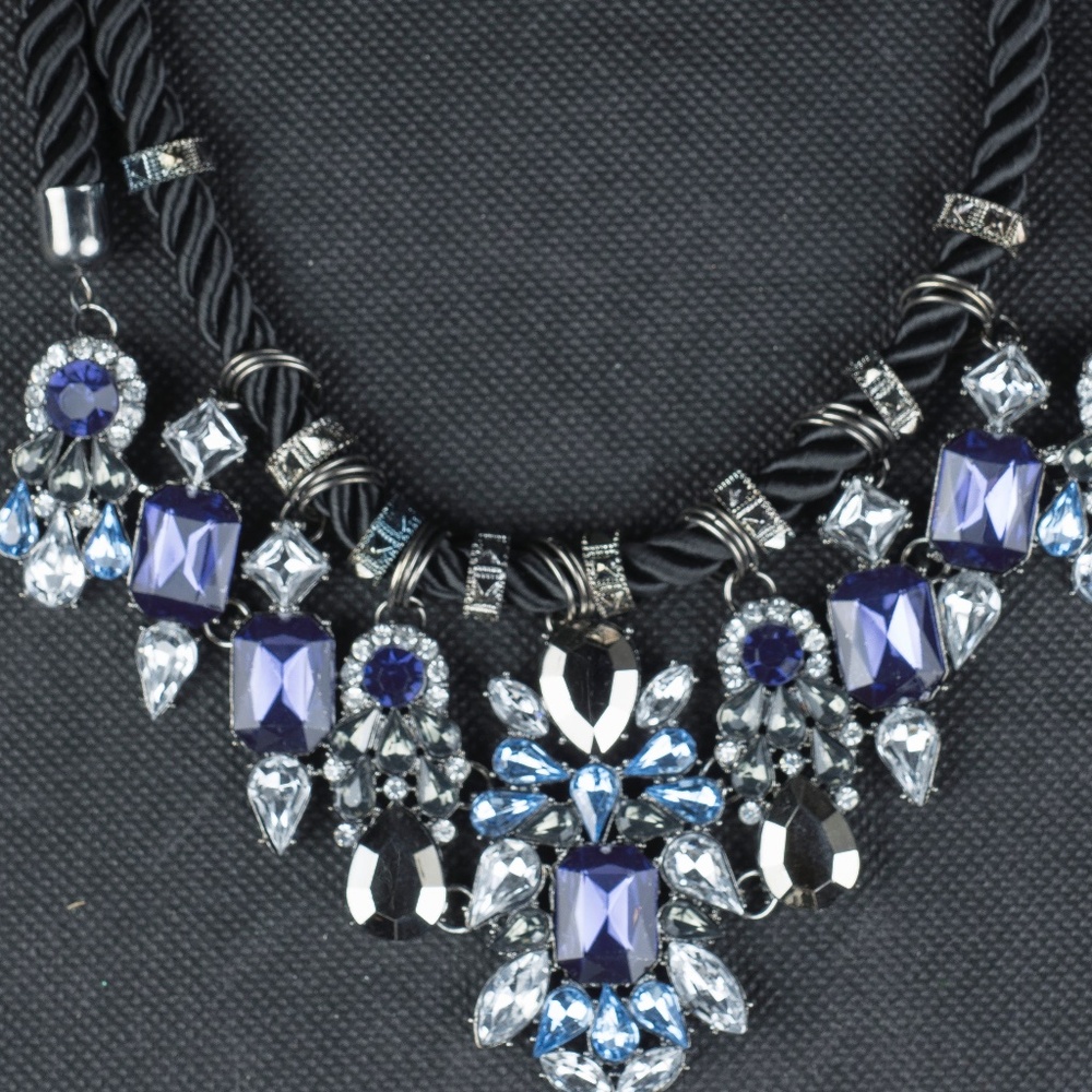 Costume Faux Saphire Necklace NEW